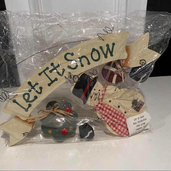 Let It Snow wall hanging. NEW - Picture 1 of 1
